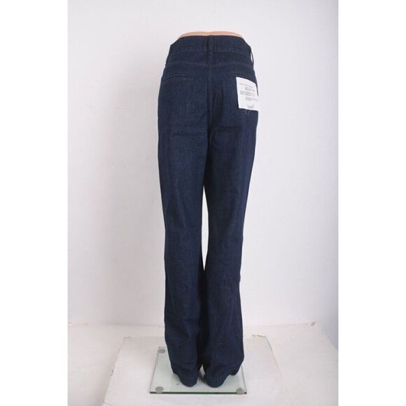 Triarchy Womens High Waisted Button Jeans Medium Indigo Sz US 6 EU 28 New - Picture 4 of 8